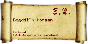 Bogdán Morgan névjegykártya